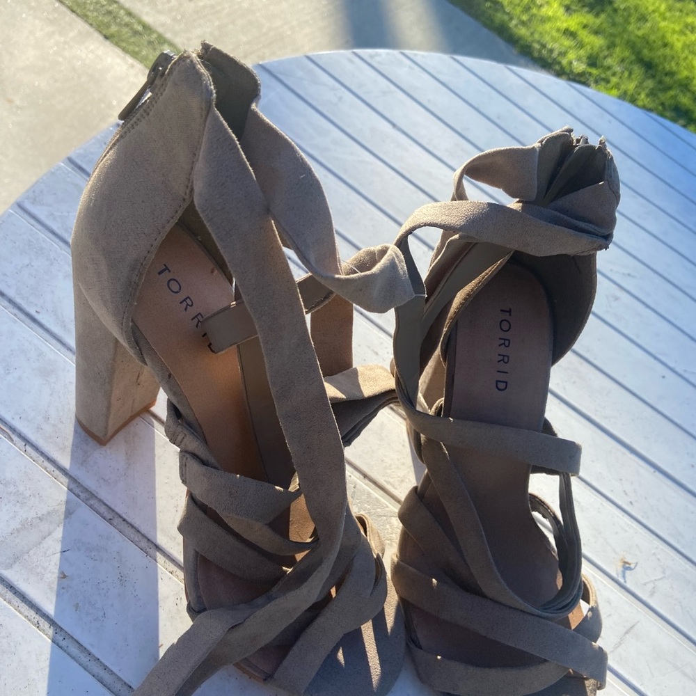 Torrid Women's Taupe Strappy Heels